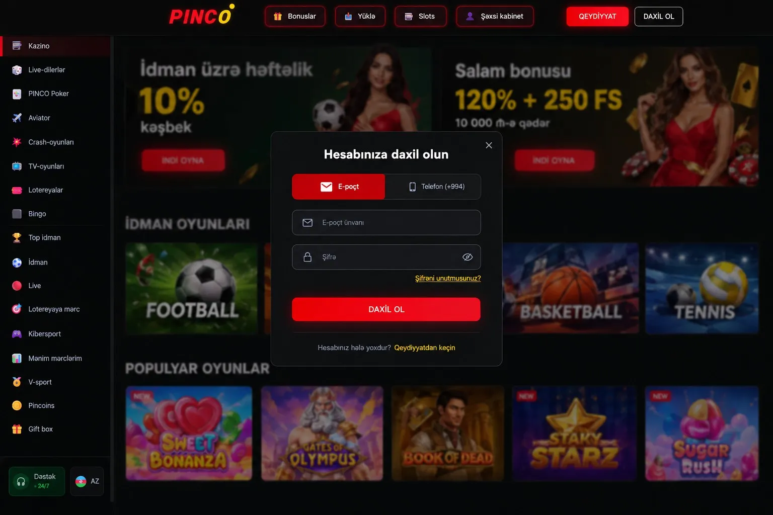 Pinco güncel giriş ünvanını necə yoxlamaq olar? — Pinco giriş
